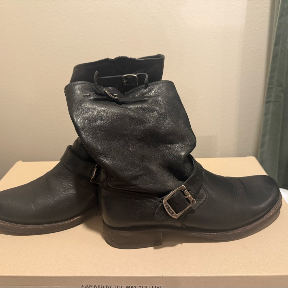 Frye - Black Leather Boots